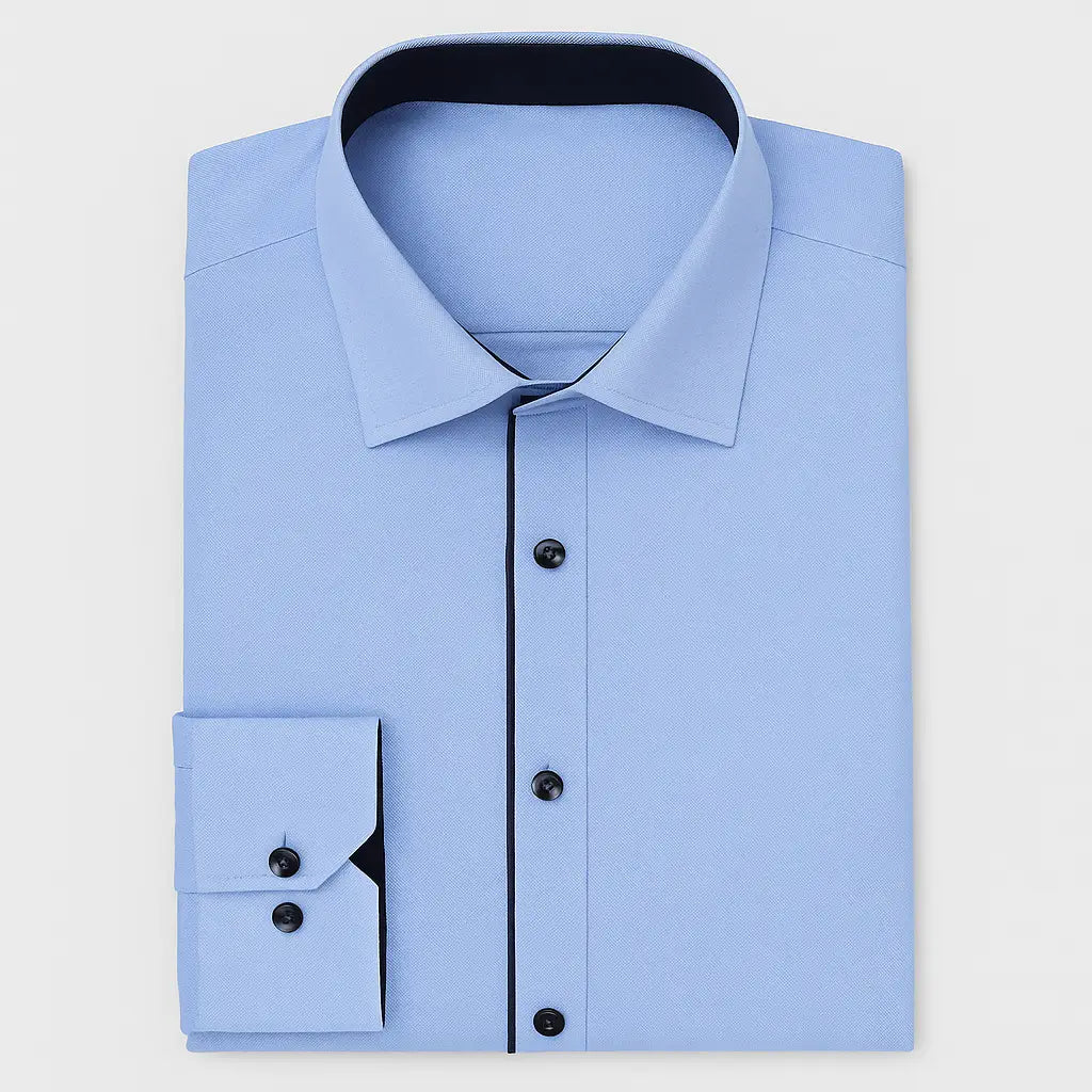 Camisa Social Masculina Clássica Manga Longa