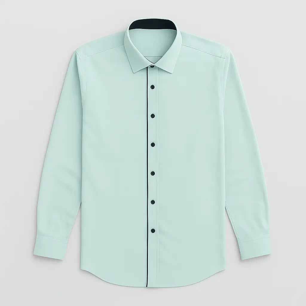 Camisa Social Masculina Clássica Manga Longa