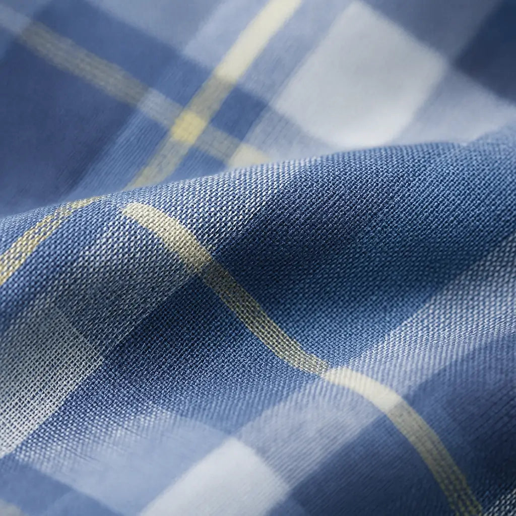 Camisa Masculina Xadrez Manga Curta - Mônaco