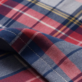 Camisa Masculina Xadrez Manga Curta - Mônaco