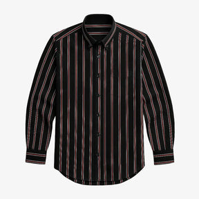 Camisa Social Masculina Listrada feita com algodão e poliéster de alta qualidade