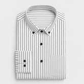 Camisa Social Masculina Listrada feita com algodão e poliéster de alta qualidade