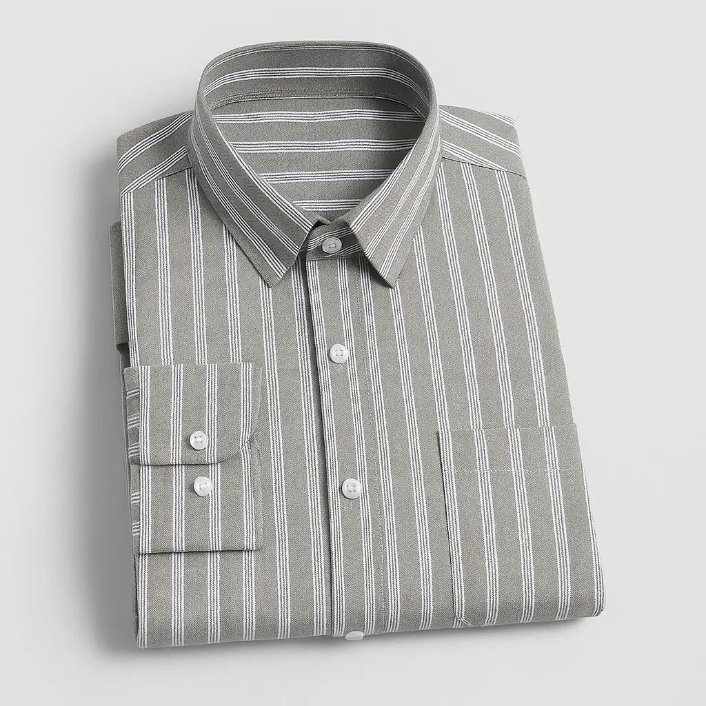 Camisa Masculina Manga Longa 100% Algodão Pima