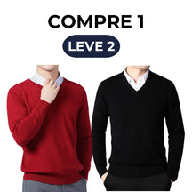 Suéter Masculino Gola V Básico [COMPRE 1 LEVE 2]