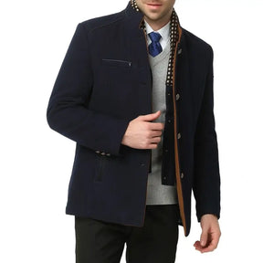 Casaco Trench Coat Feito Em Lã Grossa