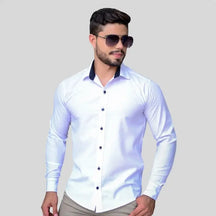 ￼Camisa Masculina Social Manga Longa Tricoline Luxo Exclusiva