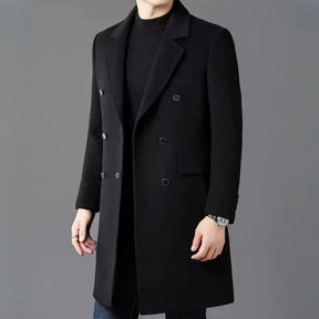 Sobretudo Masculino Em 100% Lã