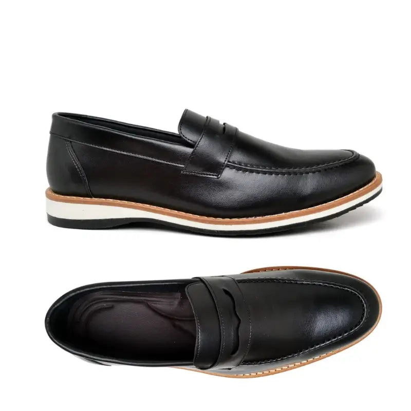 Sapato Mocassim Loafer Em Couro