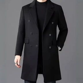 Sobretudo Masculino Em 100% Lã