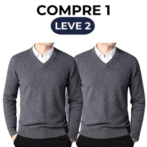 Suéter Masculino Gola V Básico [COMPRE 1 LEVE 2]