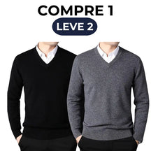 Suéter Masculino Gola V Básico [COMPRE 1 LEVE 2]