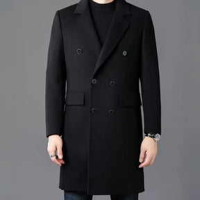 Sobretudo Masculino Em 100% Lã