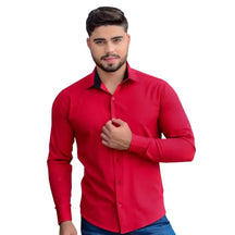 ￼Camisa Masculina Social Manga Longa Tricoline Luxo Exclusiva