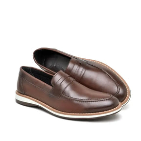 Sapato Mocassim Loafer Em Couro