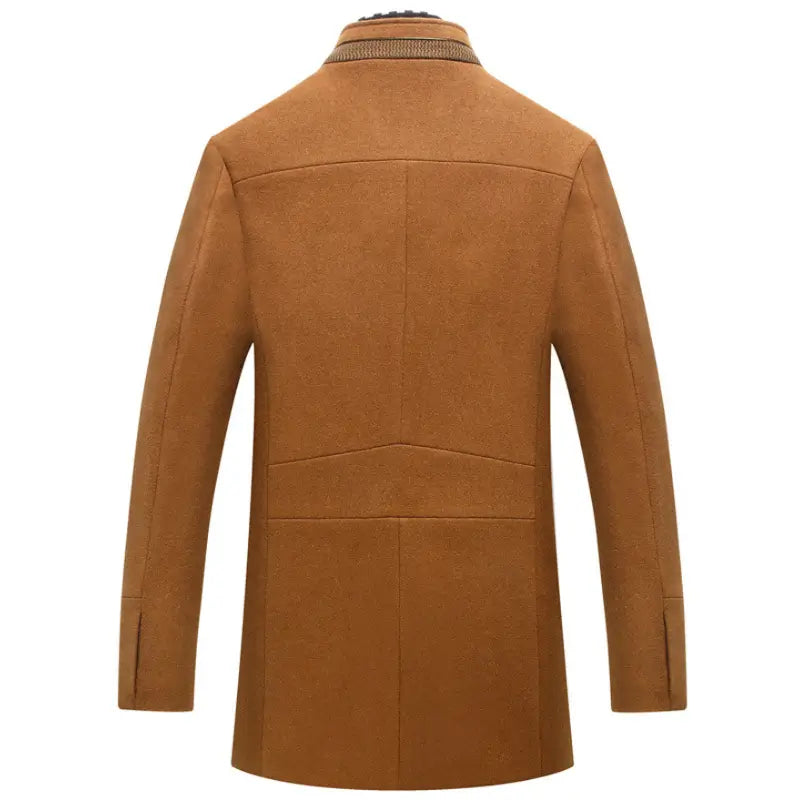 Casaco Trench Coat Feito Em Lã Grossa