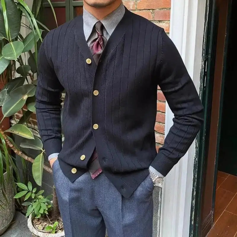 Cardigan Social Masculino Elegante