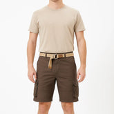 Bermuda Cargo Masculina Com Cinto