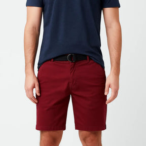 Bermuda Masculina Casual de Algodão com Cinto