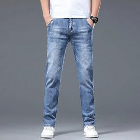  Calça Jeans Masculina Casual, modelagem reta e sofisticada