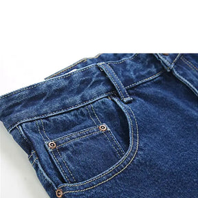 Calça Jeans Masculina Estilo casual formal Seu design sofisticado com modelagem reta proporciona um visual moderno, perfeito para ambientes corporativos e encontros casuais.