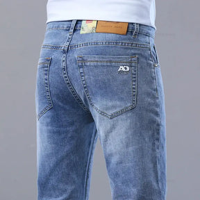  Calça Jeans Masculina Casual, modelagem reta e sofisticada