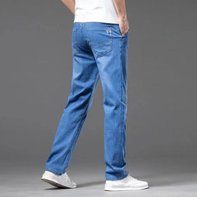  Calça Jeans Masculina Casual, modelagem reta e sofisticada