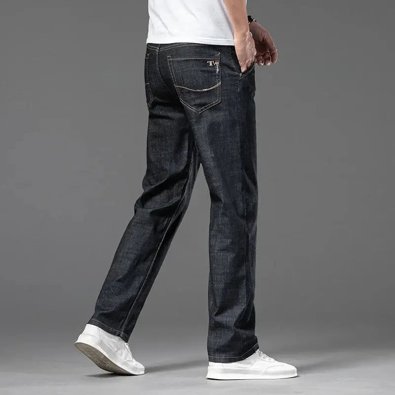  Calça Jeans Masculina Casual, modelagem reta e sofisticada