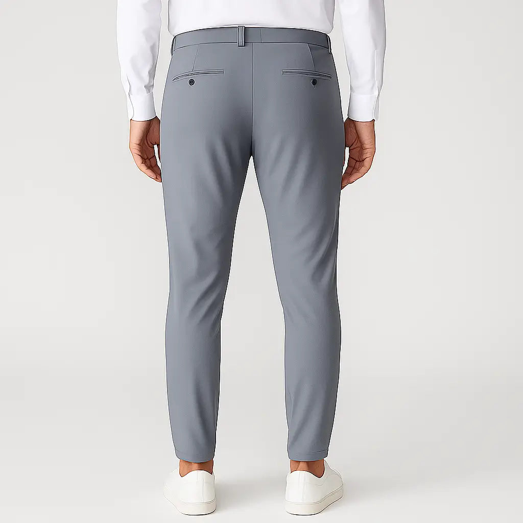 Calça masculina MODAL PLUS Quick Dry em nylon e spandex, leve e respirável, com bolsos com zíper, ideal para verão, lazer e esportes.