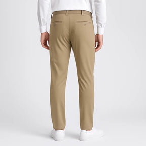 Calça masculina MODAL PLUS Quick Dry em nylon e spandex, leve e respirável, com bolsos com zíper, ideal para verão, lazer e esportes.