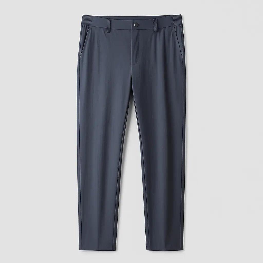 Calça masculina MODAL PLUS Quick Dry em nylon e spandex, leve e respirável, com bolsos com zíper, ideal para verão, lazer e esportes.