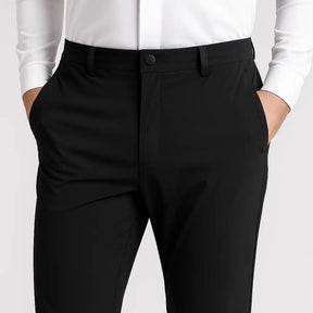Calça masculina MODAL PLUS Quick Dry em nylon e spandex, leve e respirável, com bolsos com zíper, ideal para verão, lazer e esportes.