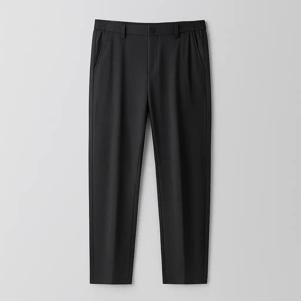 Calça masculina MODAL PLUS Quick Dry em nylon e spandex, leve e respirável, com bolsos com zíper, ideal para verão, lazer e esportes.