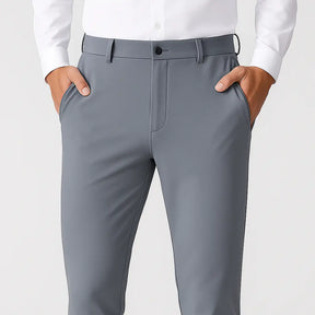 Calça masculina MODAL PLUS Quick Dry em nylon e spandex, leve e respirável, com bolsos com zíper, ideal para verão, lazer e esportes.