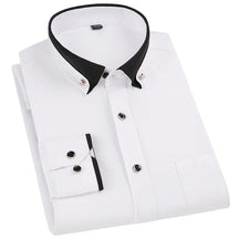 Camisa Casual Masculina manga longa com fechamento em botões e bolso no peito direito