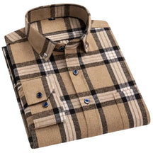 Camisa Flanela Masculina 100% Algodão, manga longo e bolso no peito esquerdo.