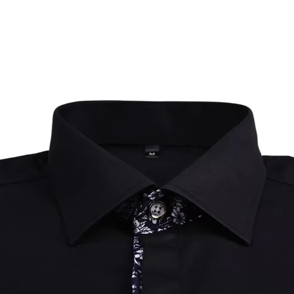 Camisa Masculina Casual manga longa com fechamento em botões 