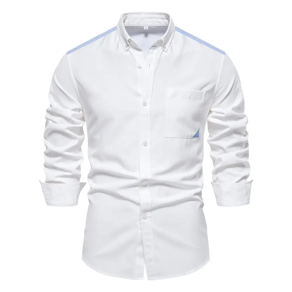 Camisa Masculina Casual Xavier manga longa e fechamento com botões