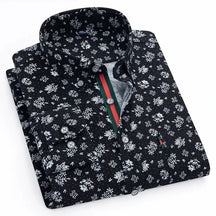 Camisa Masculina Italiana Com Estampa Floral