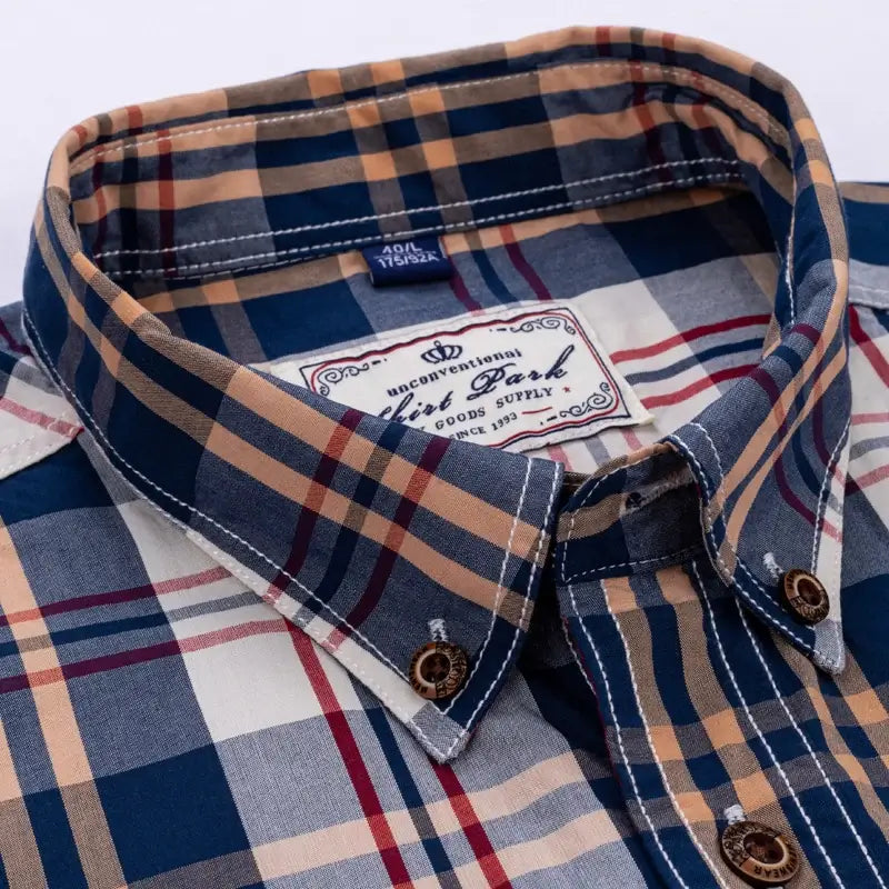 Camisa Masculina Xadrez 100% Algodão com caimento perfeito no corpo