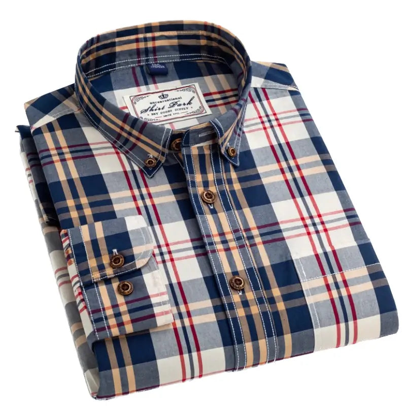 Camisa Masculina Xadrez 100% Algodão com caimento perfeito no corpo