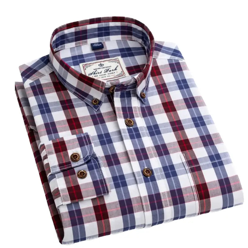 Camisa Masculina Xadrez 100% Algodão com caimento perfeito no corpo