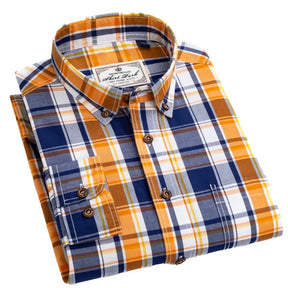 Camisa Masculina Xadrez 100% Algodão com caimento perfeito no corpo