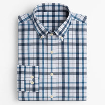 Camisa masculina xadrez , manga longa, algodão e linho, bolso frontal, estilo casual elegante.