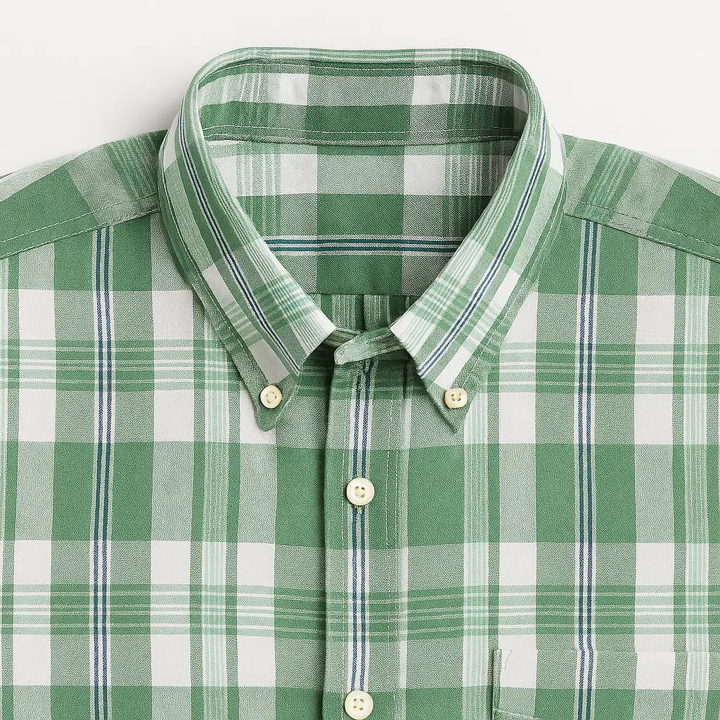 Camisa masculina xadrez , manga longa, algodão e linho, bolso frontal, estilo casual elegante.