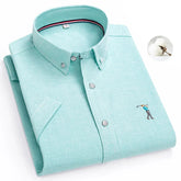 Camisa Masculina de Manga Curta para o Verão