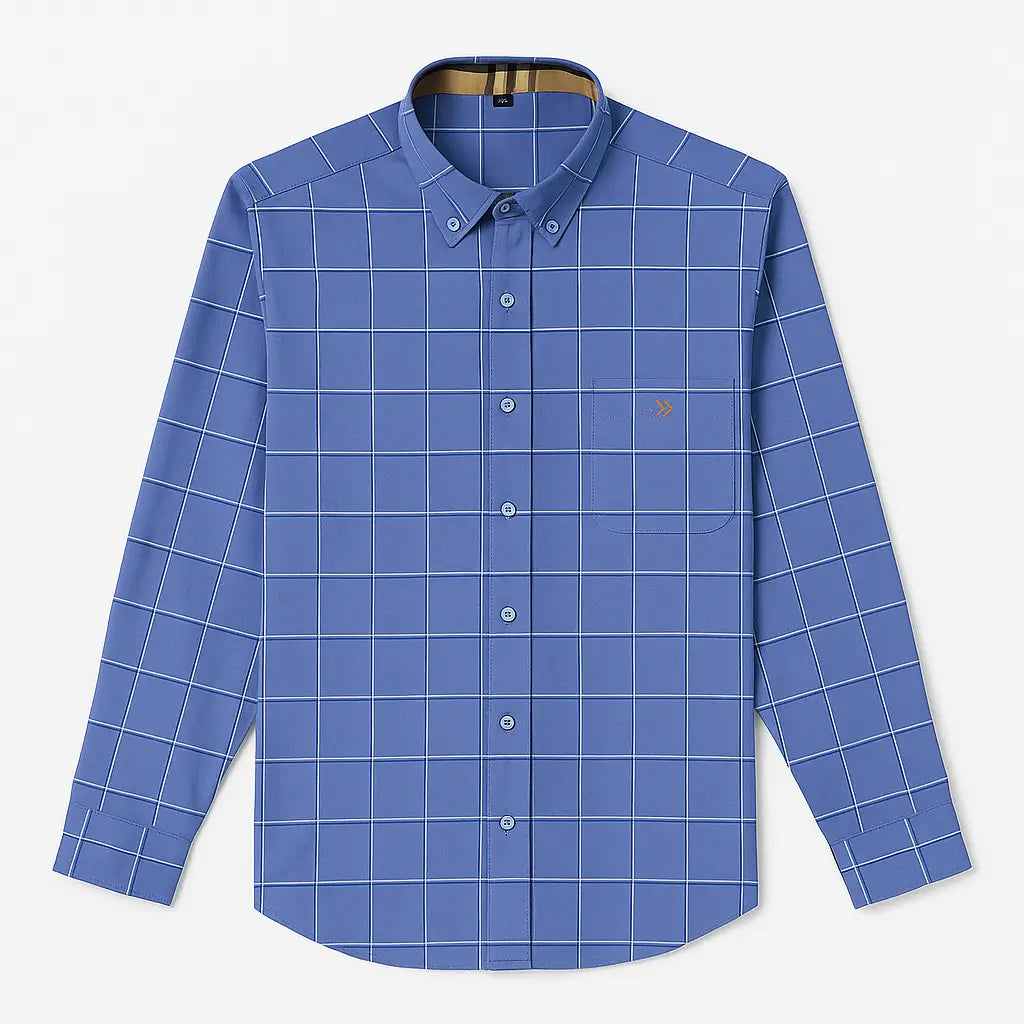 Camisa Oxford Xadrez Masculina