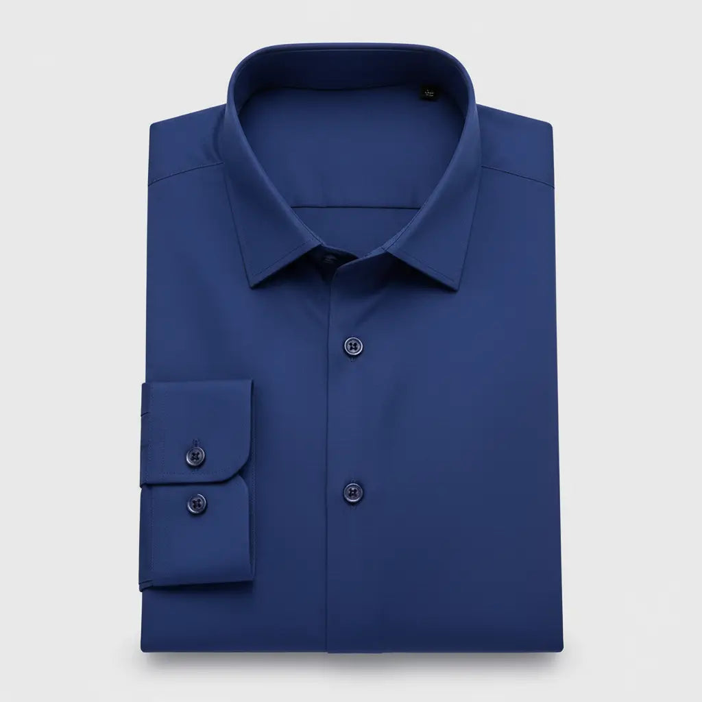 Camisa Social Masculina Executiva Em Fibra de Bambu