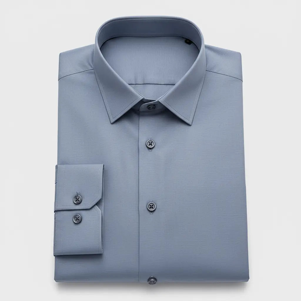Camisa Social Masculina Executiva Em Fibra de Bambu