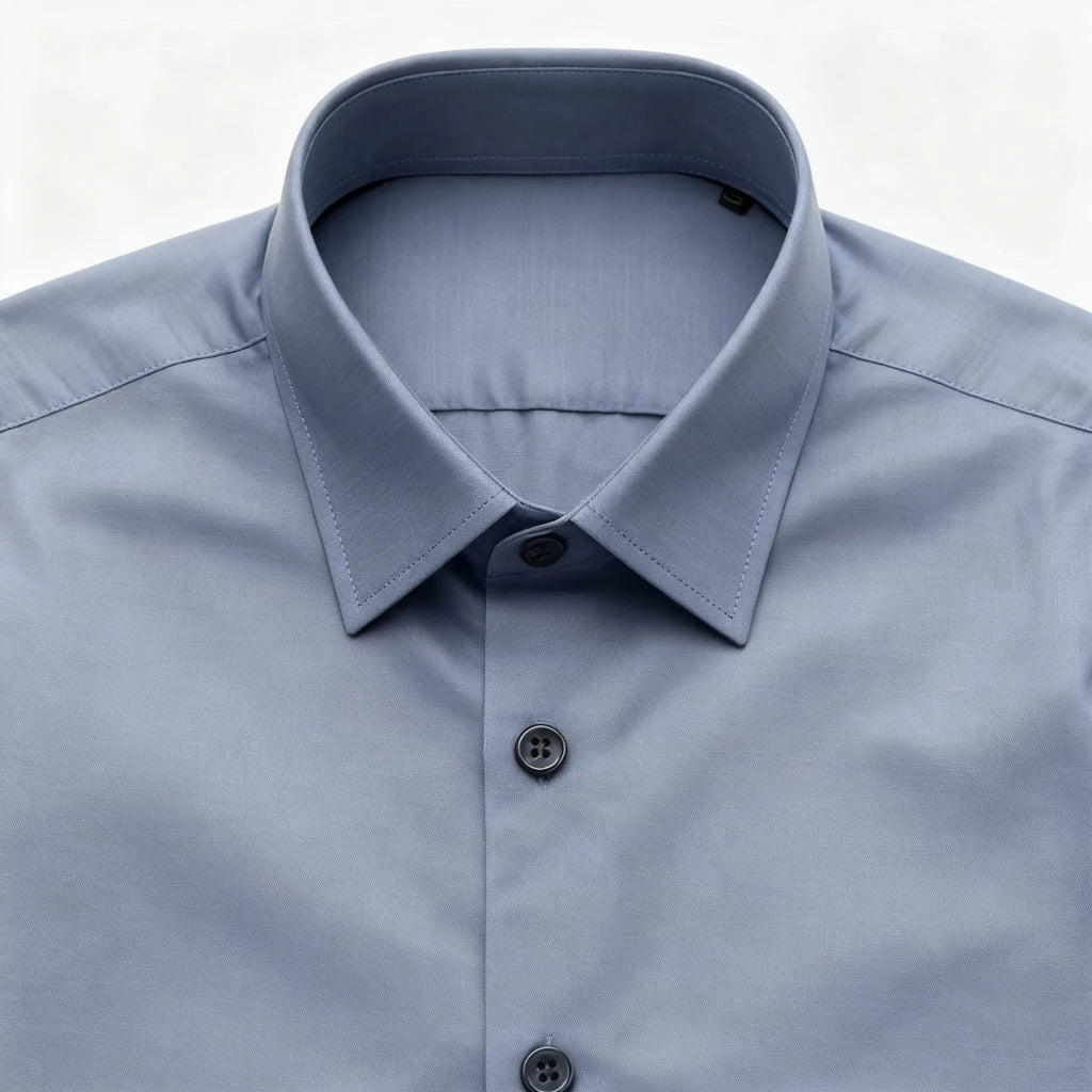 Camisa Social Masculina Executiva Em Fibra de Bambu