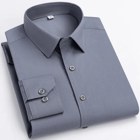 Camisa Social Masculina de Fibra de Bambu 